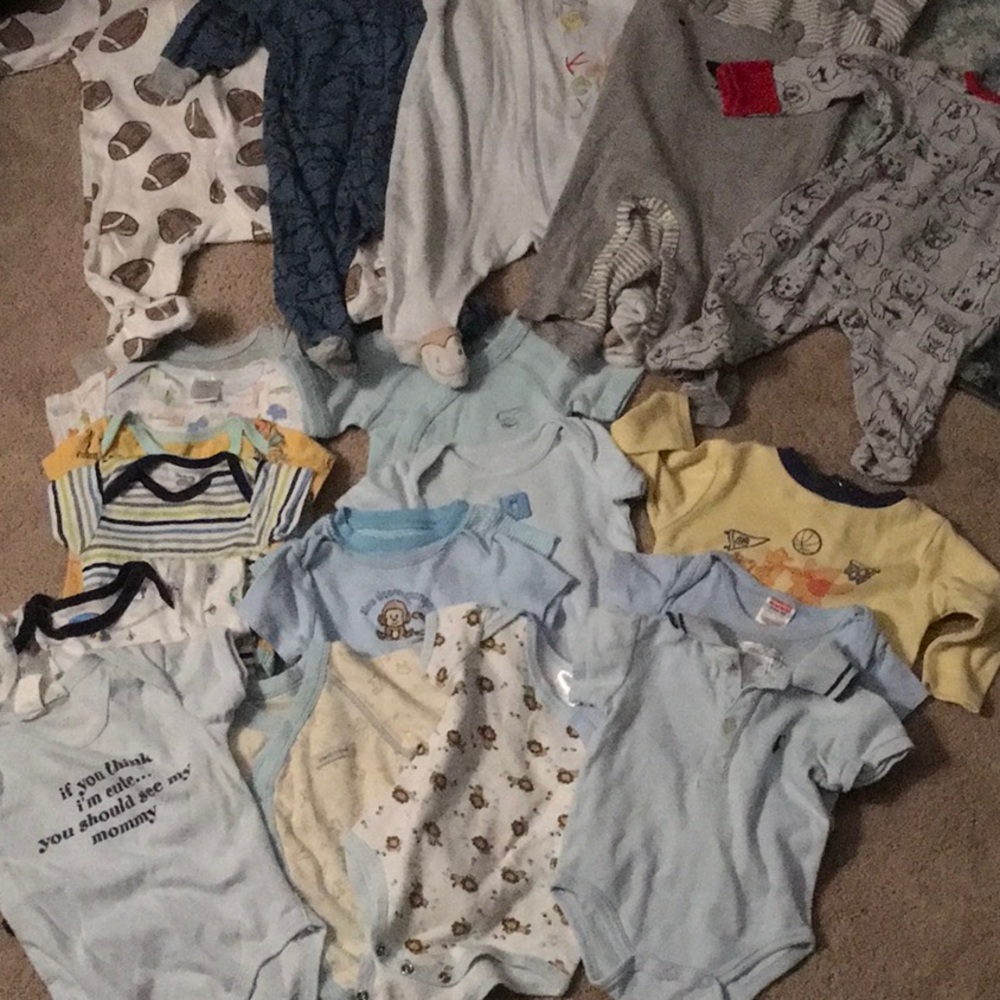 Newborn to 3 month baby boy clothes